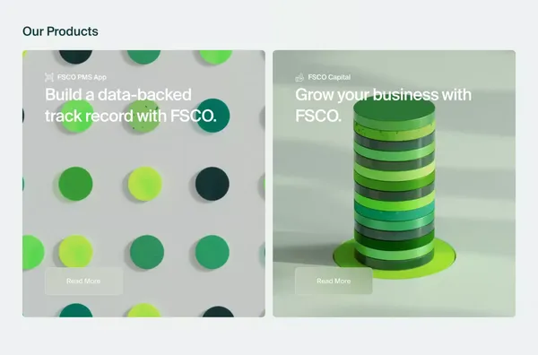 FSCO - Landing design inspiration