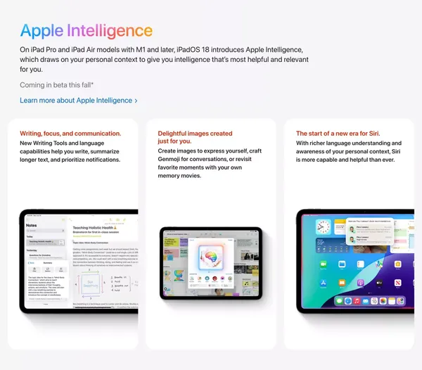 iPadOS 18 Preview - Apple - Landing design inspiration