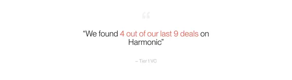 Harmonic.ai - The complete startup database - Landing design inspiration