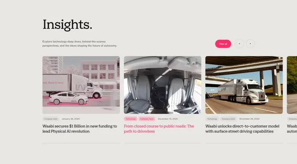 Waabi - Landing design inspiration