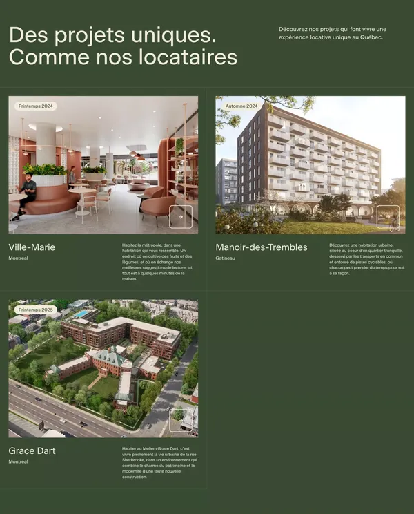 Complexes résidentiels et appartements neufs à louer - Landing design inspiration