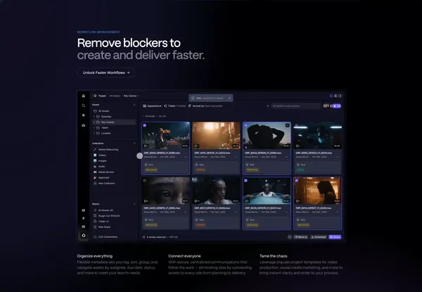 Frame.io - Landing design inspiration