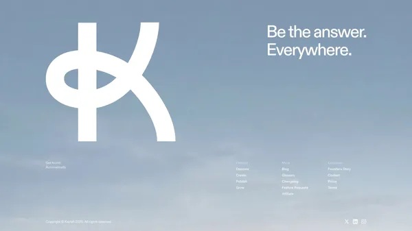 Keytail – Be the Answer Everywhere People Search - Landing design inspiration