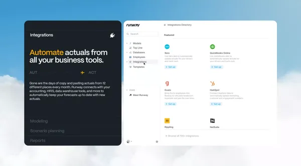 Runway / The finance platform your team doesn't hate. - Landing design inspiration