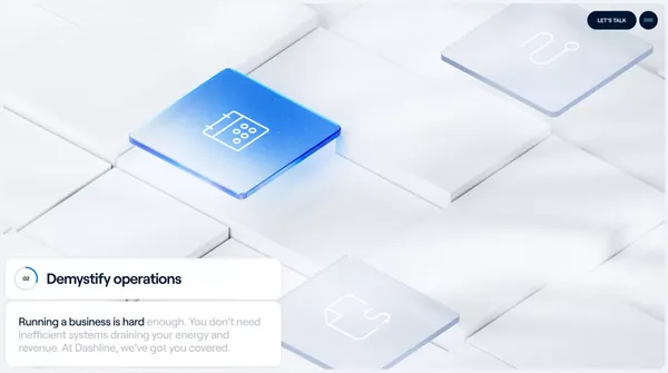 Dashline - Custom Software Development & Business Automation Solutions - Landing design inspiration