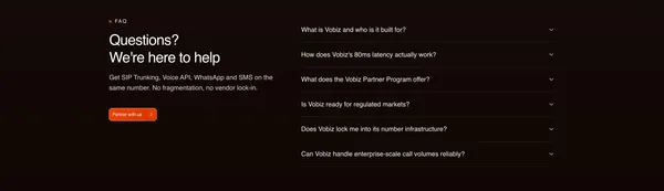 SIP Trunk India | Voice API & Programmable Telephony â Vobiz - Landing design inspiration
