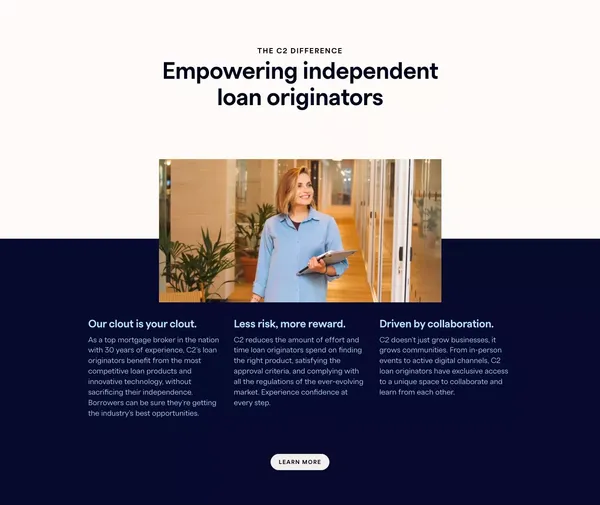 C2 Financial - Landing design inspiration