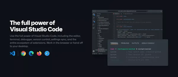 GitHub Codespaces · GitHub - Landing design inspiration