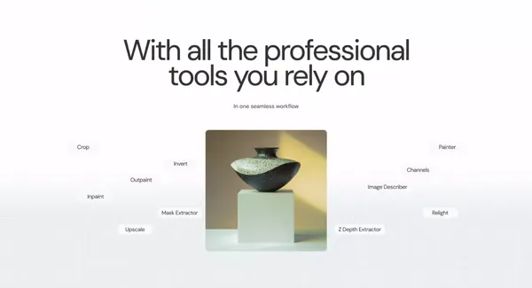 Weavy | AI-Powered Design Workflows, Built for Creative Pros - Landing design inspiration