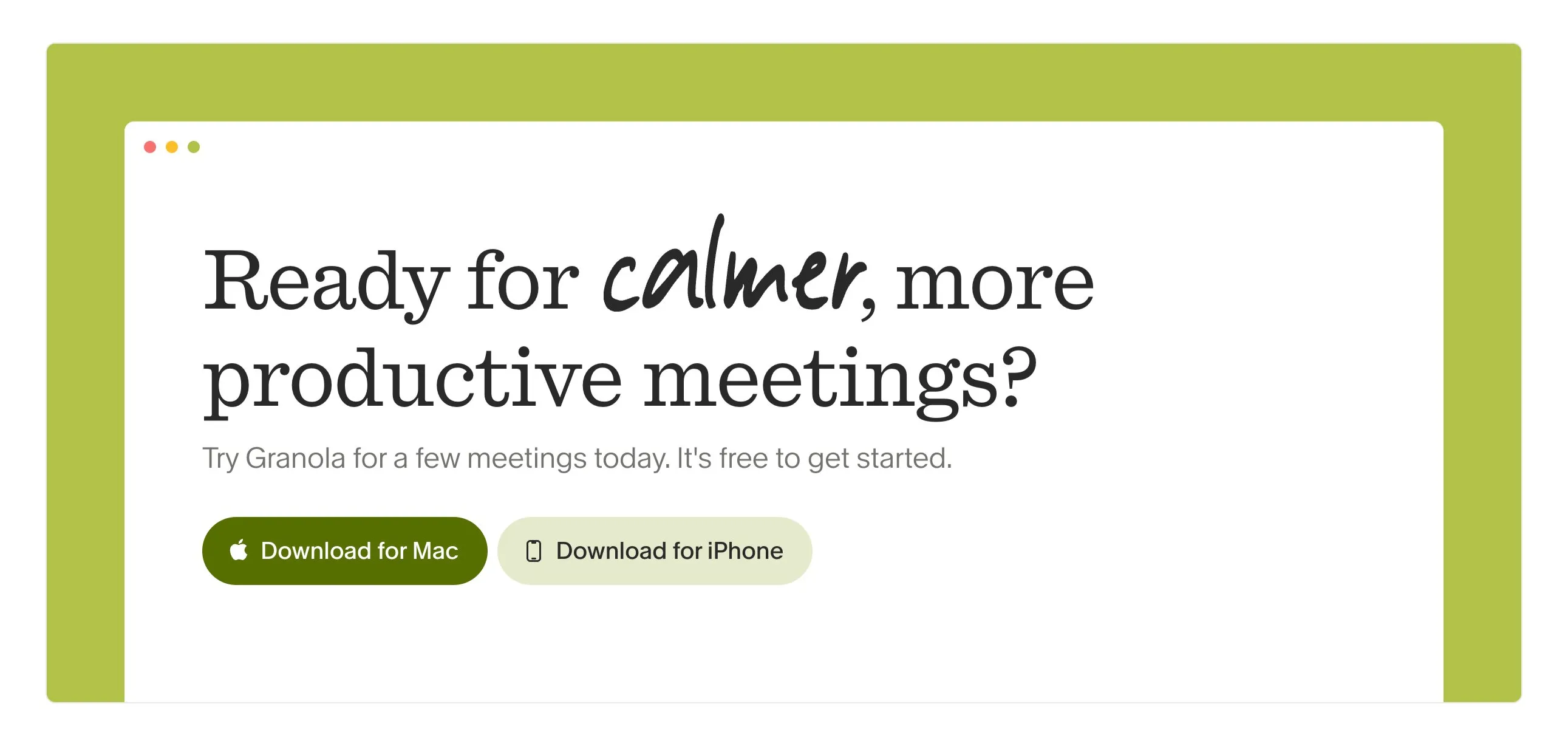 Call to action