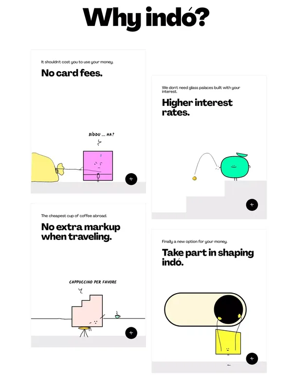 indó - Landing design inspiration