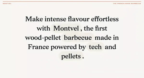 Montvel | Le Barbecue à Pellets Made in France. Granulés de Bois - Landing design inspiration