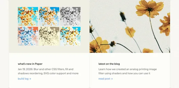 Paper – design, share, ship - Landing design inspiration