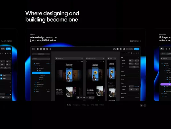 Framer: The website builder loved by designers - Landing design inspiration