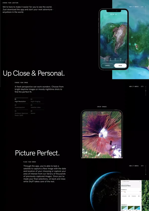 Commercial High Resolution Satellite Imagery and Video | SkyFi - Landing design inspiration