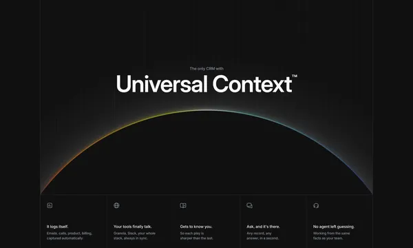 Attio: The CRM for agentic revenue - Landing design inspiration