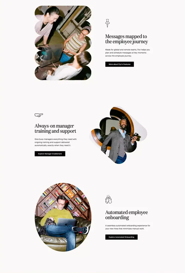 Pyn - Landing design inspiration