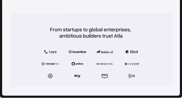 Atla AI - Landing design inspiration