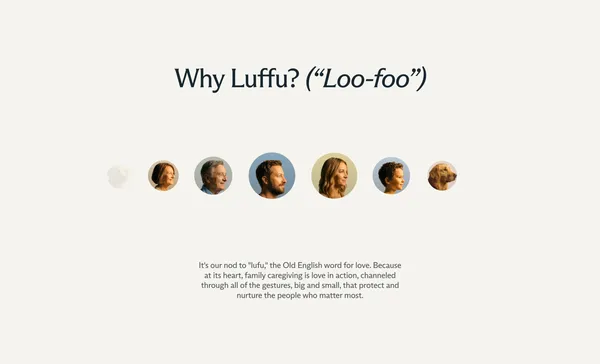 Luffu - Landing design inspiration