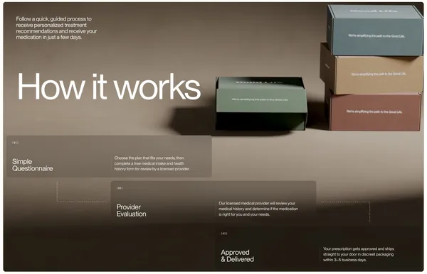 Good Life Meds | Bringing Quality Care Home, 100% Online - Landing design inspiration