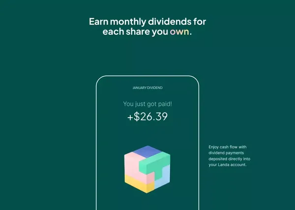 Landa | Invest in real estate for as little as $5 - Landing design inspiration
