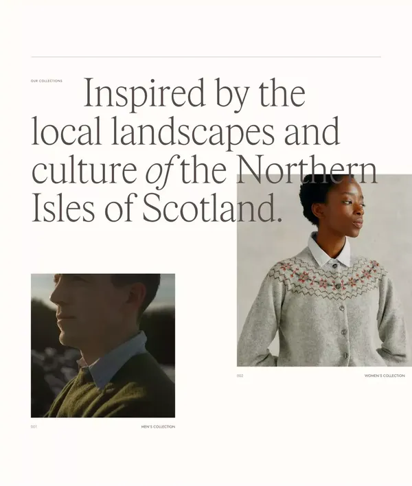 Harley of Scotland - Landing design inspiration