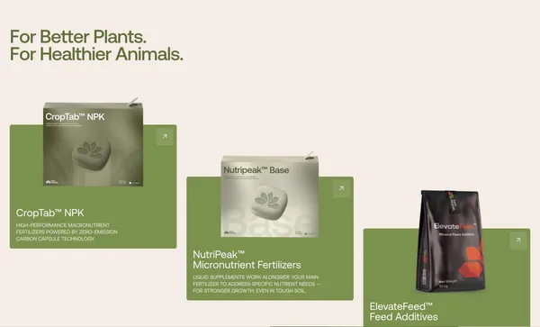 Farm Minerals | Highly Efficient Fertilizers & Feed Additives - Landing design inspiration