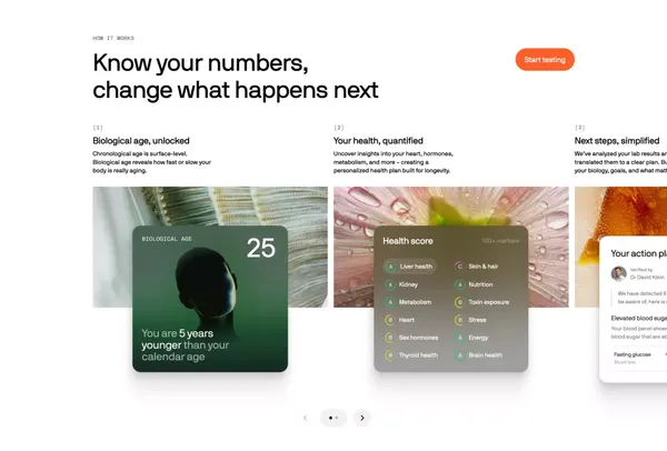 Superpower | Your New Health Intelligence - Landing design inspiration