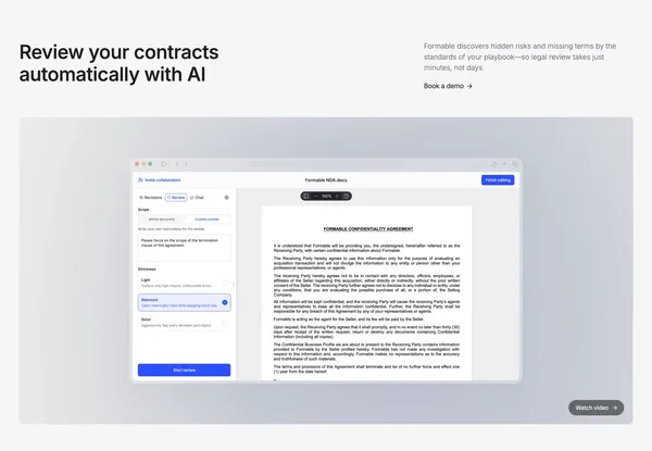 Formable — Modern way to manage contracts - Landing design inspiration