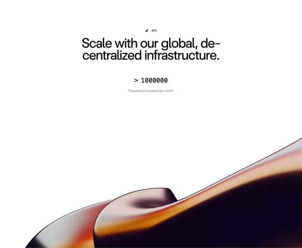 Corcel: API Access to Artificial Intelligence, Decentralized. - Landing design inspiration