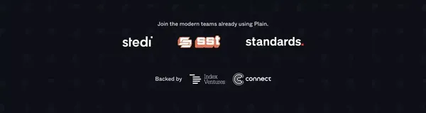 Plain - Customer support for modern tools - Landing design inspiration