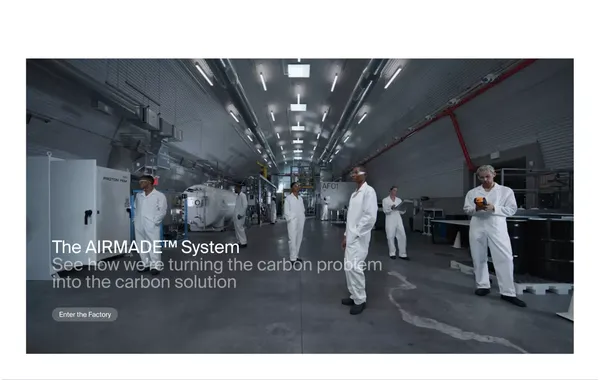 AIR COMPANY | Carbon Technology Leader for a Decarbonized Future - Landing design inspiration