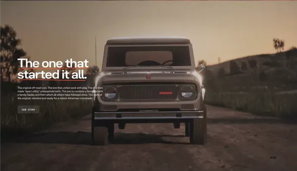 Scout Motors - Landing design inspiration