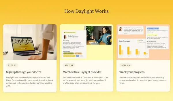 Daylight Health - Landing design inspiration