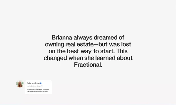 Fractional ownership of investment properties - Landing design inspiration
