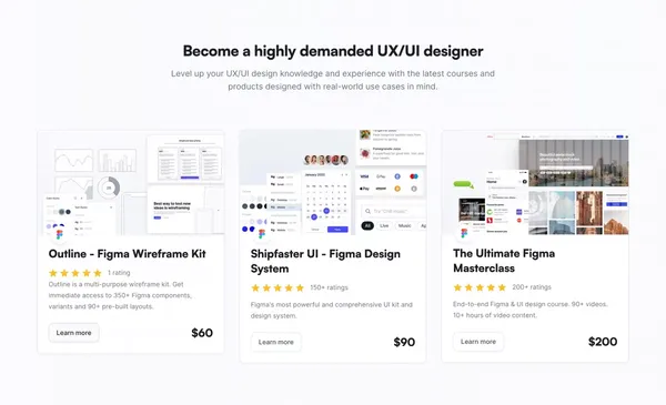 Designership | Become a Highly Demanded UX/UI Designer - Landing design inspiration