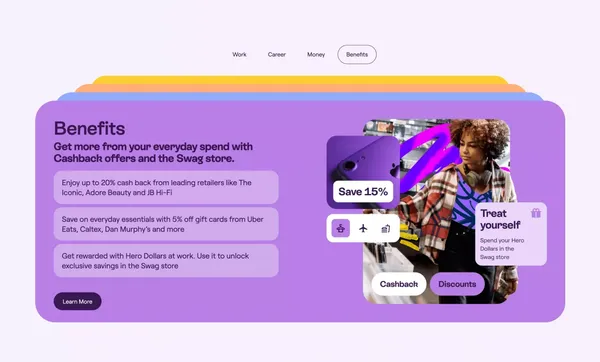 Swag: The All-in-one Superapp For Smarter Work, Career & Life. - Landing design inspiration