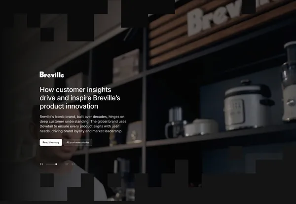 Dovetail | Customer Intelligence Platform - Landing design inspiration