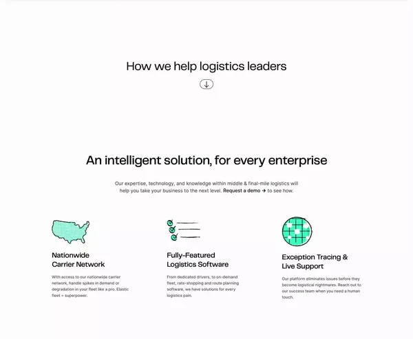 Curri | Delivery logistics for the built world - Landing design inspiration