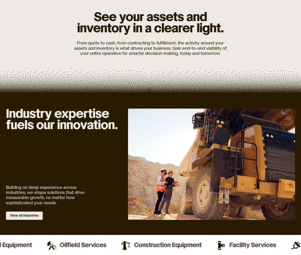 RUX | Field Service and Asset Management Software - Landing design inspiration