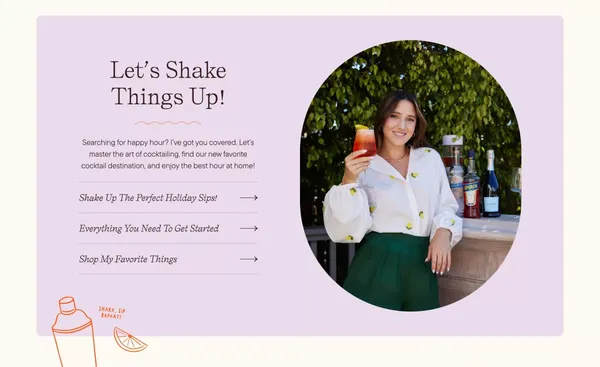 Join Jules - Landing design inspiration