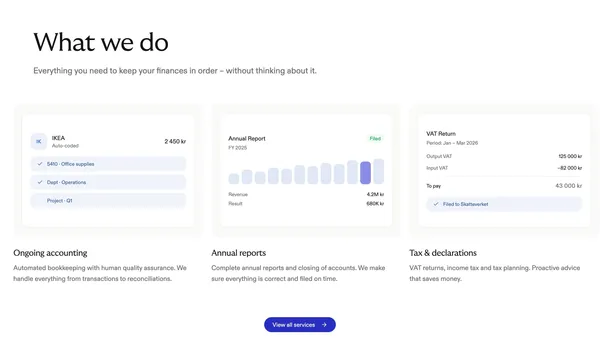 Bronn — The AI-native accounting firm - Landing design inspiration