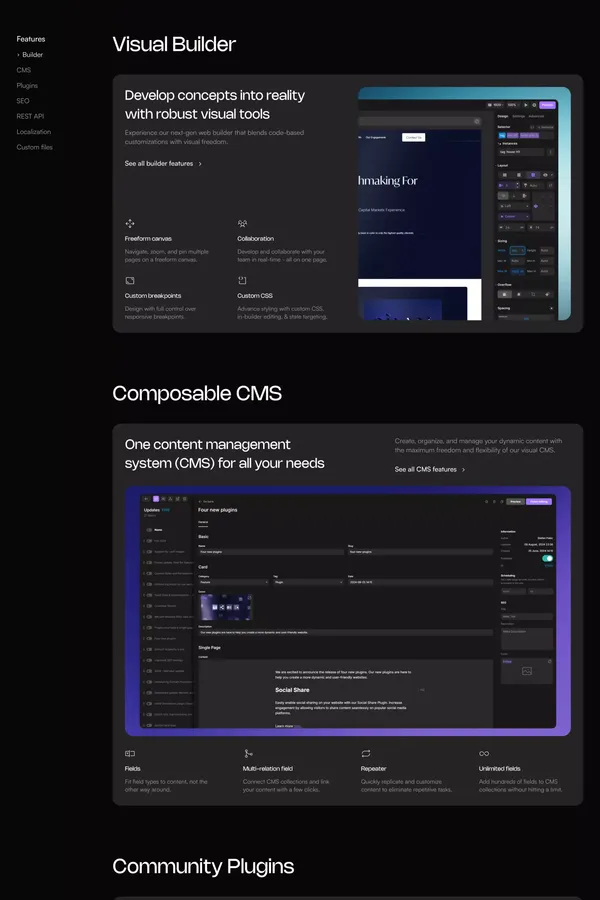 Divhunt: Fast And Easy Website Builder For Coders & No-Coders - Landing design inspiration