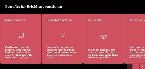 Bricklane | Responsible Investment in Single Family Residential - Landing design inspiration