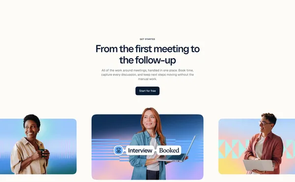 Meeting Scheduling Software and AI Meeting Tools | Calendly - Landing design inspiration