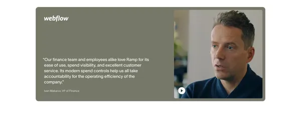 Ramp | Corporate Cards and Finance Automation That Scales - Landing design inspiration