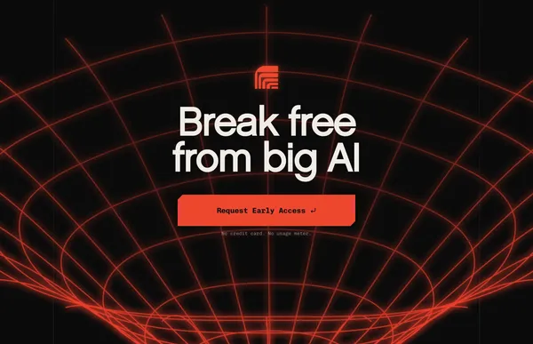 Rig - Local-First AI Coding Assistant - Landing design inspiration