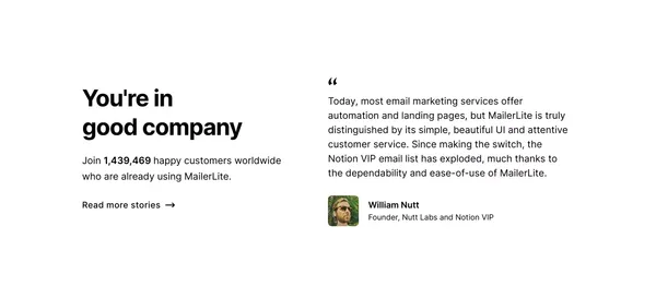 Create Email Marketing Your Audience Will Love - MailerLite - Landing design inspiration