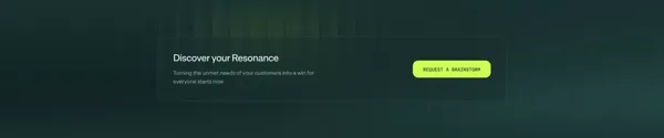 The Resonance | A design-led Venture studio for entrepreneurs - Landing design inspiration