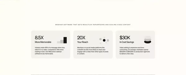 Welcome - Webinar Software for Marketers - Landing design inspiration
